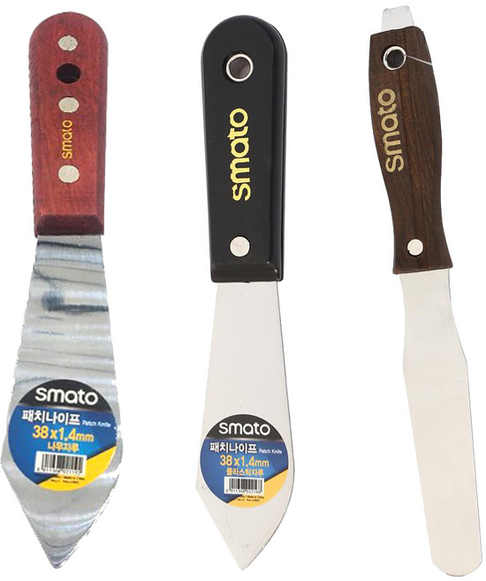 스마토 스페츄라 패치나이프 모음 페인트 제거 바닥 벽지 광고전단지 스크래퍼, 스페츄라 소, 1개