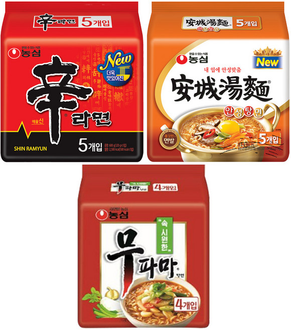 무파마탕면(4입)+신라면(5입)+안성탕면(5입), 1개