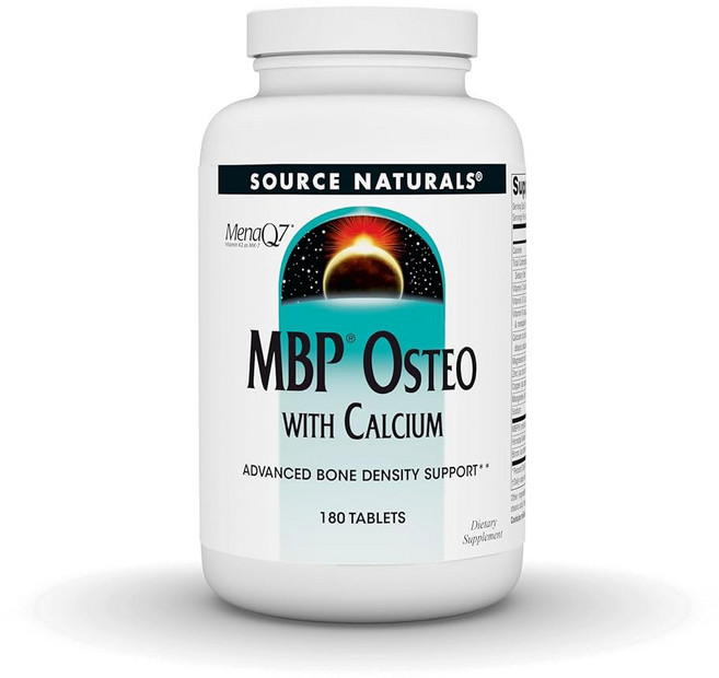 Source Naturals MBP Osteo 칼슘 함유 고급 골밀도 지원* 180정, Source NATURAL 내추럴s MBP Osteo, 1