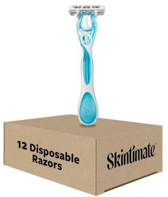 Skintimate 일회용면도기 여성용 스킨나이트 코코넛 딜라이트 일회용 면도기 12개들이, Coconut Delight, 1개
