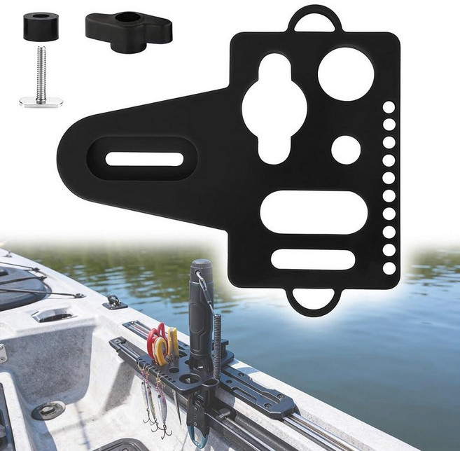 미국출고 평점4.5+ 237900 Necmetu Kayak Fishing Tool 홀더(고정용) Knife and Plier Rack Marine Organizer Fit, Black