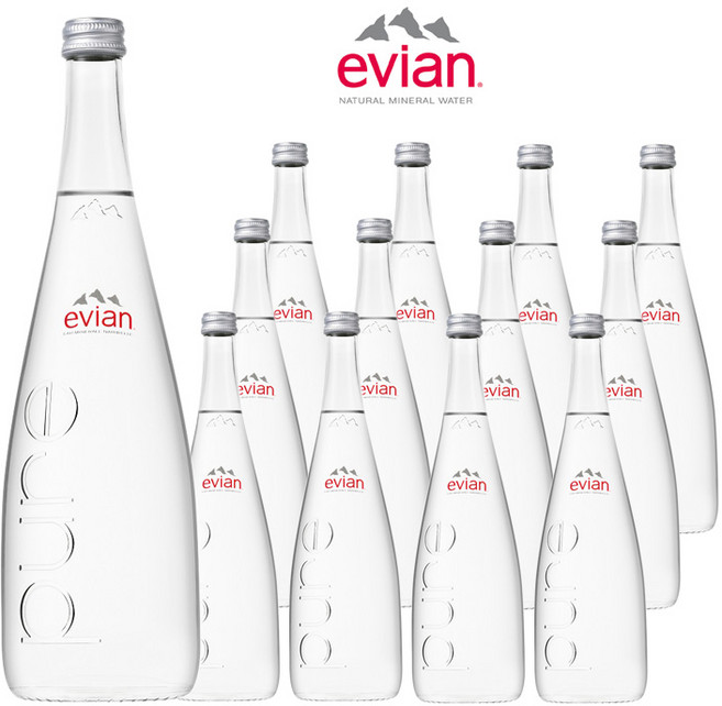 에비앙 로스카 evian ROSCA 750ml, 36개