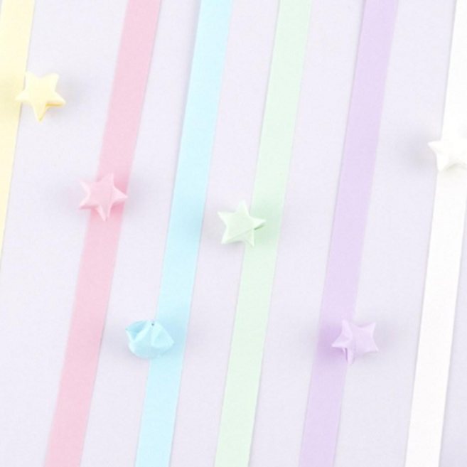 파스텔 별종이 1080장 (1000장 이상) 별모양 종이접기 별접기, 마카롱