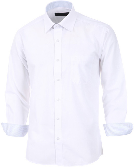 로베르타디까메리노 남성용 205TR 솔리드 일반핏 긴소매 셔츠 RR0-304-1