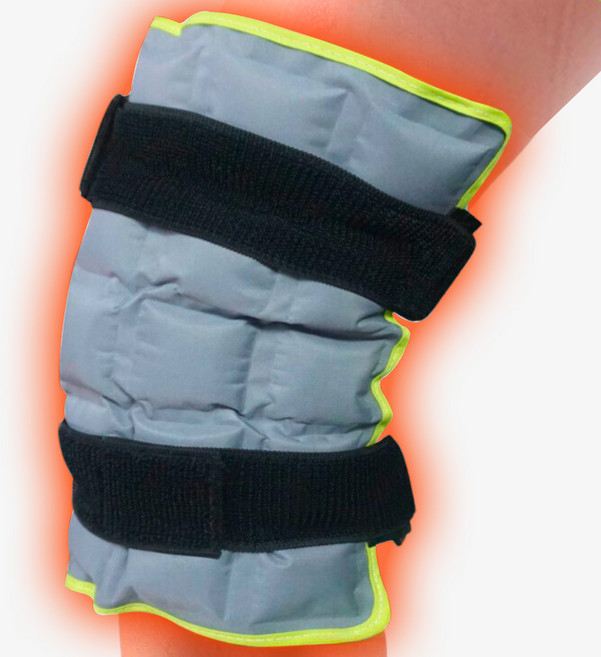 라라무브 무릎 냉온찜질팩 얼음 아이싱 다용도, 1세트, 그레이