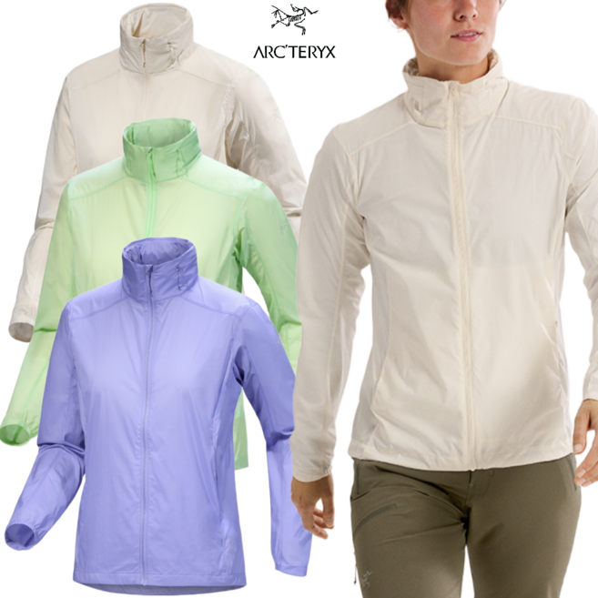 아크테릭스 25SS 노딘 여성 초경량 패커블 등산 트레일러닝 바람막이 방풍 자켓 아웃도어