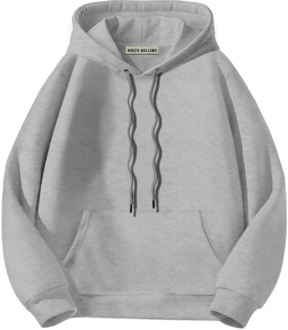 몰토벨리노 기모 ST 무지 스텐다드핏 후드티