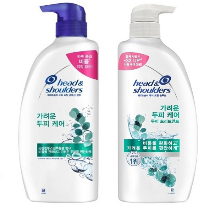 헤드앤숄더 가려운샴푸&두피케어 트리트먼트 세트, 1개, 1.7L