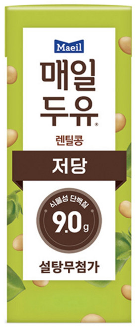 매일두유 렌틸콩 저당두유, 190ml, 10개