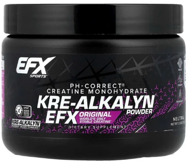 EFX 스포츠 pH-Corect 크레아틴 일수화물 Kre-Alkalyn EFX 분말 중성 100g (3.53oz) 1개 - 쿠팡