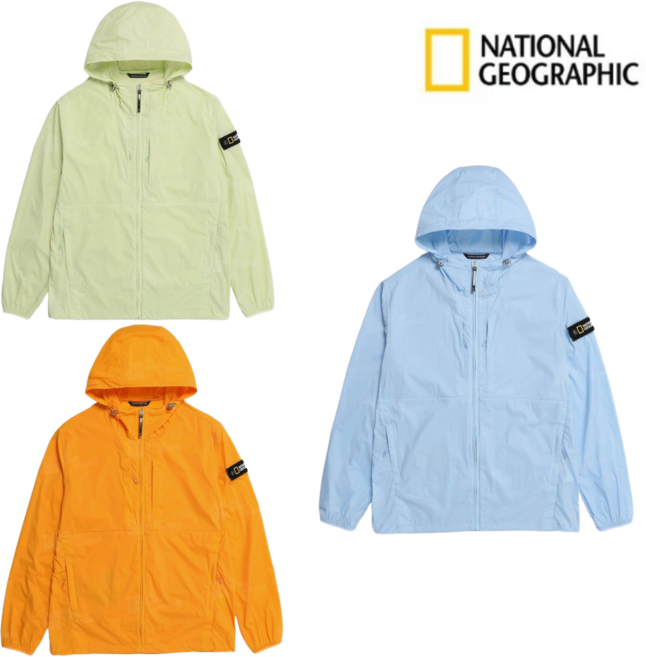 [매장 정품] 내셔널지오그래픽 남여공용 경량 바람막이 점퍼 방풍 일상 데일리룩