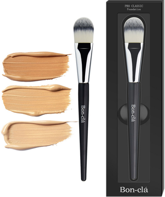 [봉클라] NO.6 납작 파운데이션 브러쉬, 1개, 완전 밀착