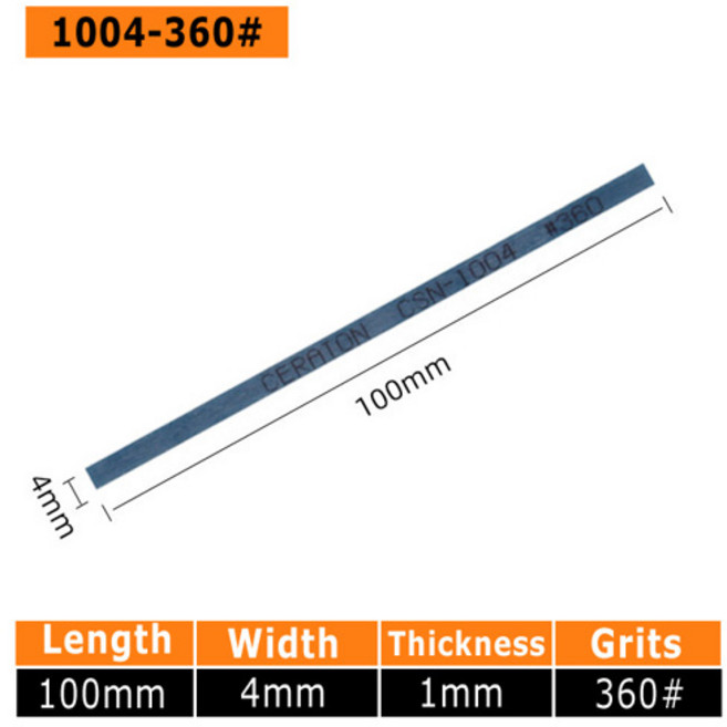 일본 세라톤 1004 세라믹 섬유 돌 세라스톤 몰드 연마 그라인딩 스톤 1x4x100mm 1 개 5 개, 01 1pcs Pack, [01] 1pcs Pack