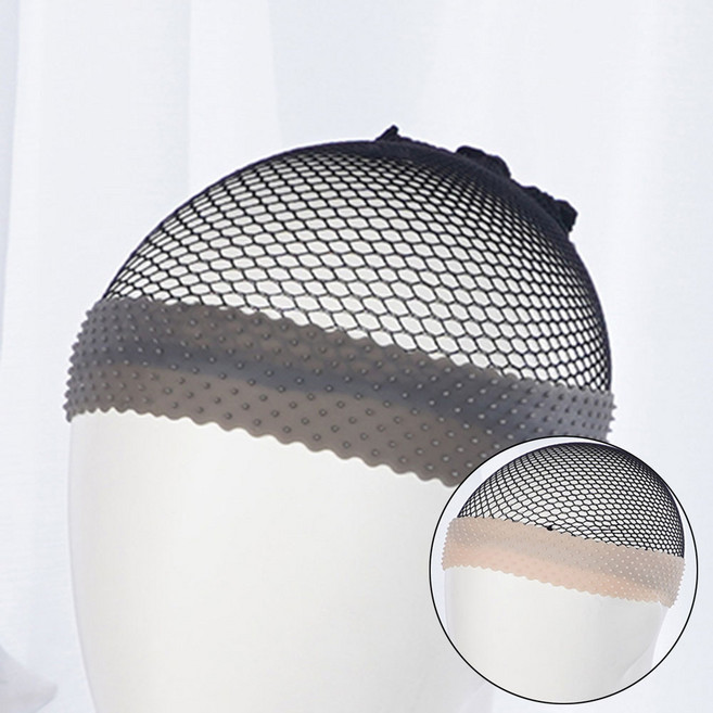 미즈코스 논슬립 가발 머리 고정 밴드 실리콘 헤어 미끄럼 방지 요가 필라테스, 1개, 블랙+브라운