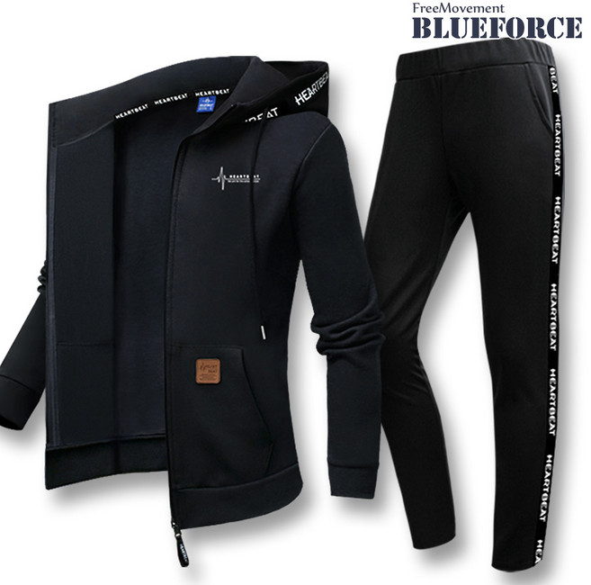 블루포스 남여공용 리테스 후드집업 트레이닝 세트 남자 운동복 츄리닝세트