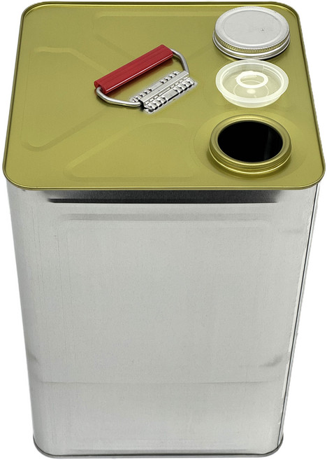 영원상사 18L 사각 금속 용기 스크류형 - 원료 수지 잡관 소분 보관용, 1개