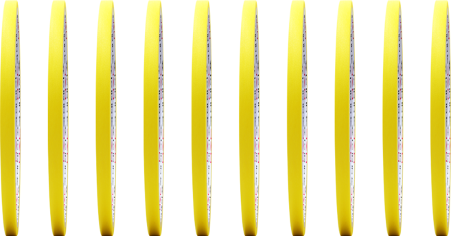 마스킹테이프 종이테이프 8컬러 5mm x 10M, 10개, 노랑
