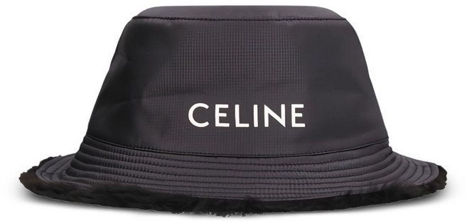 셀린느 로고 프린트 버킷 햇