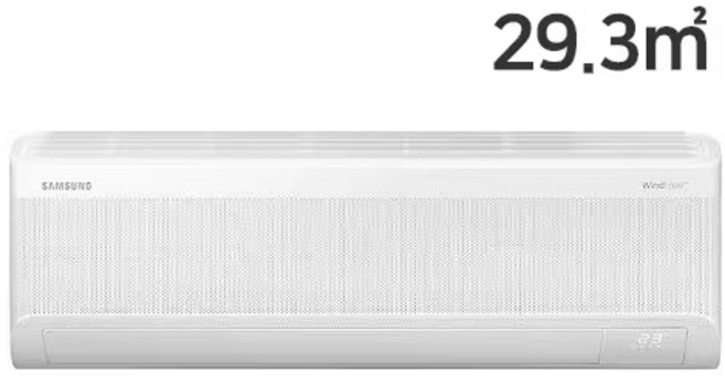 삼성 AI 무풍 벽걸이 에어컨 1등급 9평형 실외기포함 수도권설치 AR60F09D11WT, 매립배관형