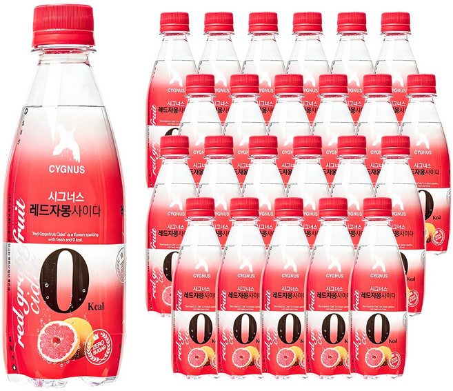 시그너스 레드자몽 제로 사이다, 24개, 350ml