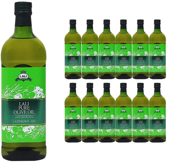 라리 퓨어 올리브오일 1L, 12개