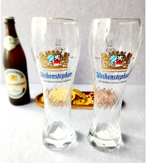 바이엔슈테판 맥주잔 500ml 수입맥주 생맥주 호프잔 홈바 와인, 1개