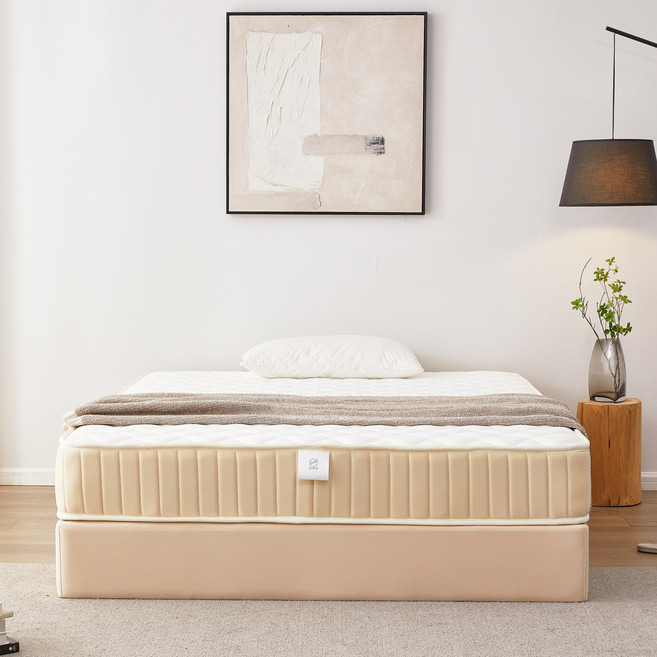 티야드 매트리스 독립스프링 매트리스 포켓스프링 롤팩 매트리스, 20cm, 베이지