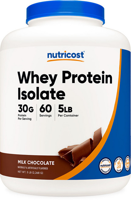 뉴트리코스트 WPI 웨이프로틴 아이솔레이트 맛있는 단백질 보충제 2268g 밀크 초코맛 1개, 2.268kg