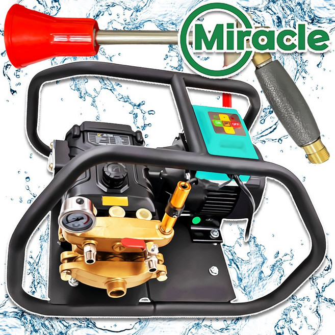 미라클 압축 동력 분무기 농업용 농약 고압 살포기 전기 살수기 세트 MC220V, 1개, 혼합색상