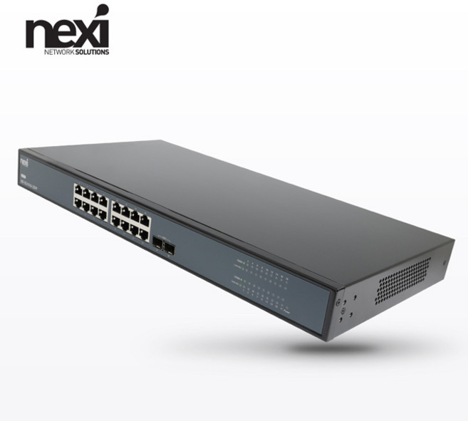 NX1137 16+2 SFP 1G 광전송 포트 기가비트 스위칭 허브 (NX-SG1016-2SFP), NX1137(당일발송, 1개