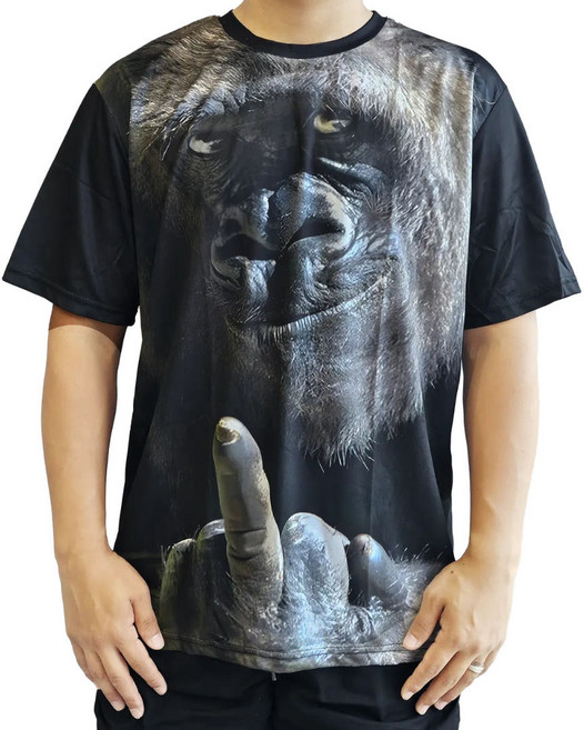욕하는 원숭이 티셔츠 고릴라 동물반팔티 쓸데없는선물