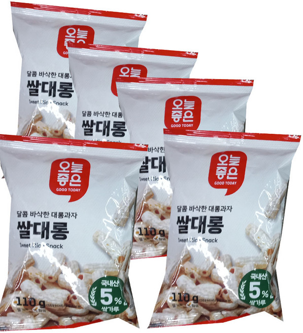 오늘좋은 쌀대롱, 5개, 110g