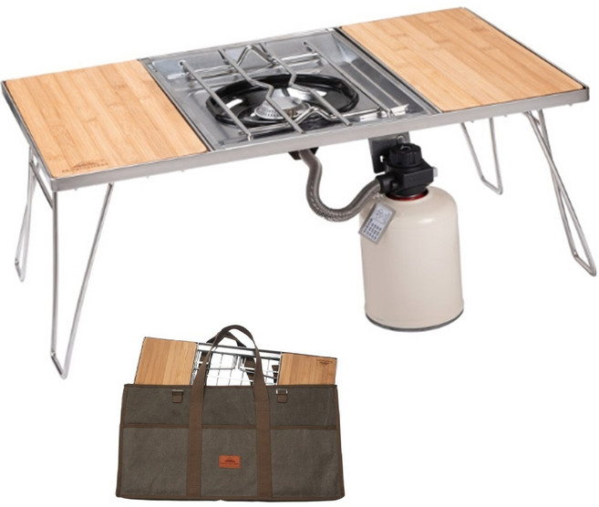 버너식탁 좌식 불판 테이블 접이식 휴대용 야외 캠핑