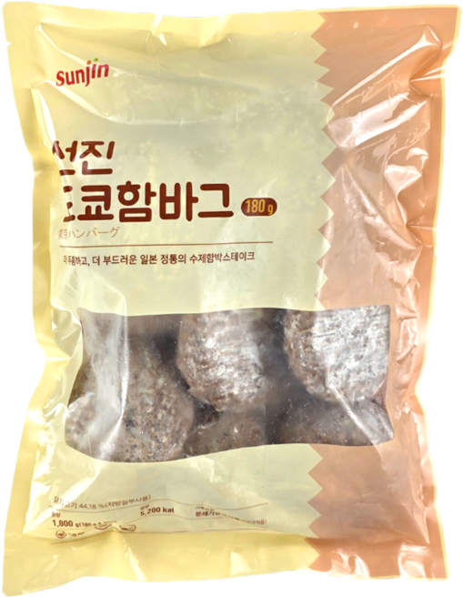 선진 도쿄함바그 1.8kg(180g x 10ea) 떡갈비 함박스테이크 햄버거패티, 1.8kg, 1개