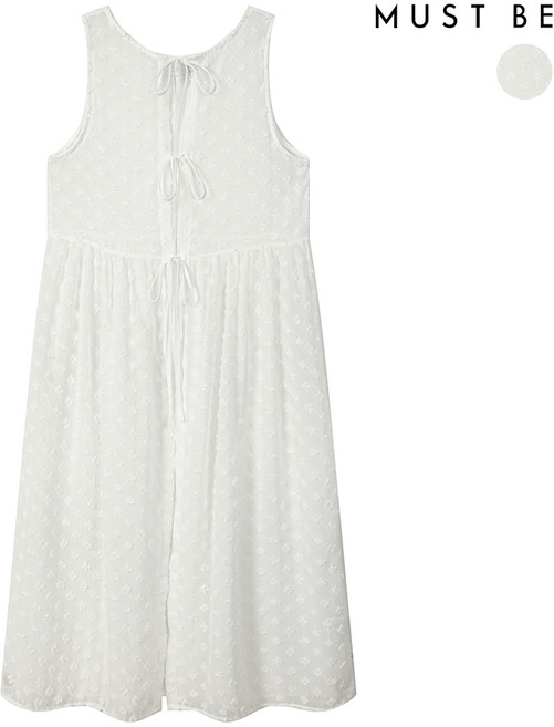 머스트비 입체 패턴 레이어드 슬리브리스