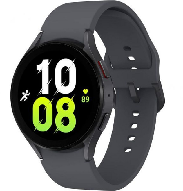 삼성 갤럭시 워치 5 44mm 블루투스 스마트워치 바디 건강 피트니스 및 수면 트래커 포함 개선된 배터리 사파이어 크리스탈 글래스 향상된 GPS 추적 기능 미국 버전 그레이 갱