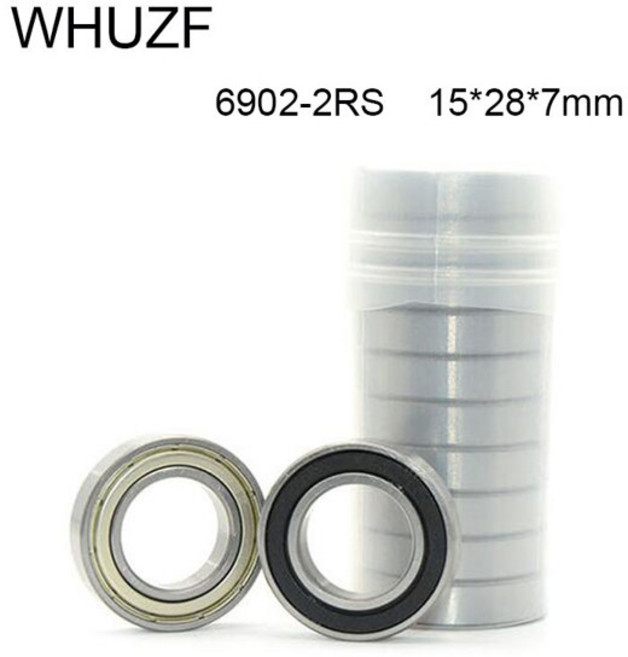 미터법 얇은 섹션 베어링 ABEC-1 6902 2RS 볼 베어링 6902RS 61902 RS 6902-2RS 15x28x7mm 10 개