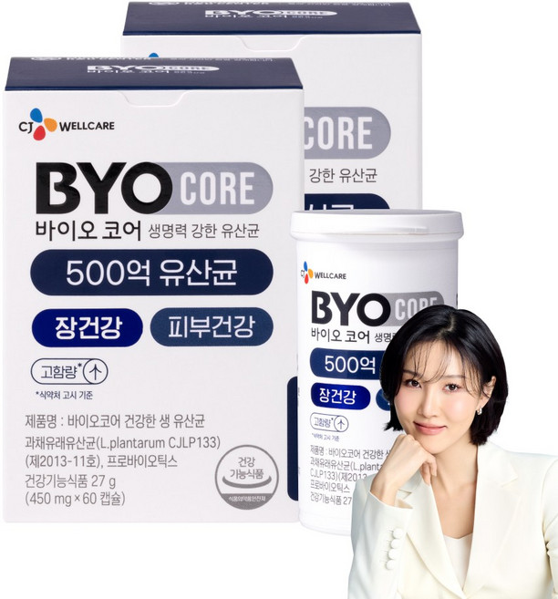 BYO 코어 건강한 생유산균 500억, 60정, 2개