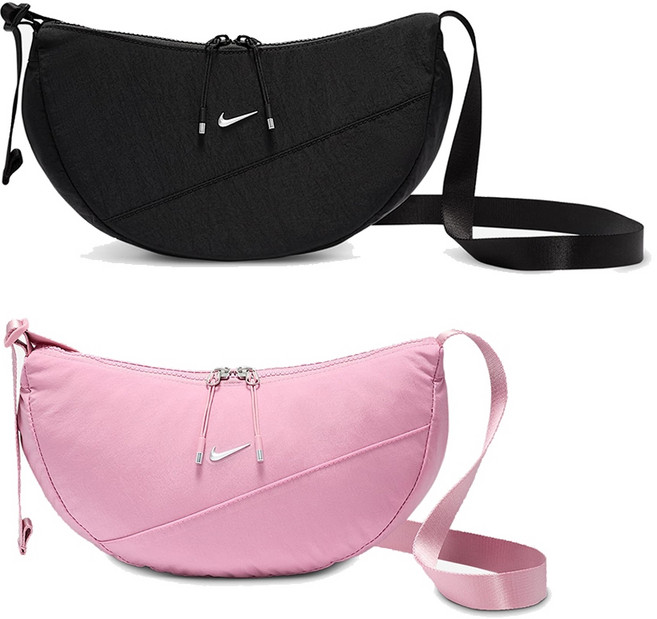 Nike Aura Crescent Crossbody 斜背包, HQ4370010(黑),F, 黑