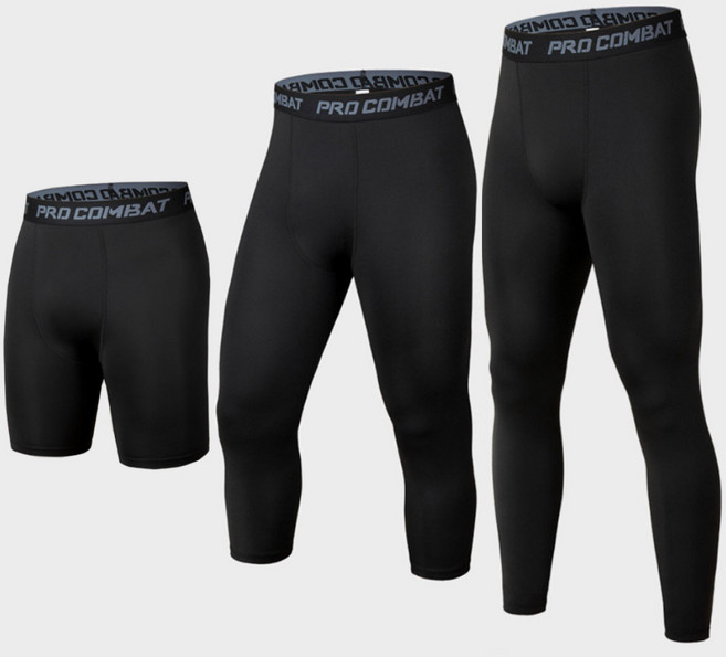 남자 스포츠 레깅스 프로컴뱃 컴프레션 무지 기능성 헬스복 5부 7부 압축 탄력 타이즈