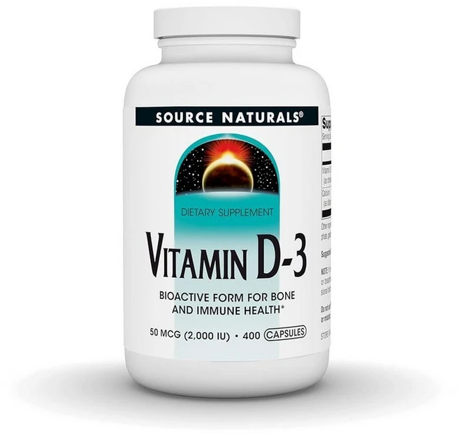 Source NATURAL 내추럴s 비타민 D-3 2000iu 뼈와 체계 보조제 - 400정 235124, 400 Count (Pack of 1) - 쿠팡