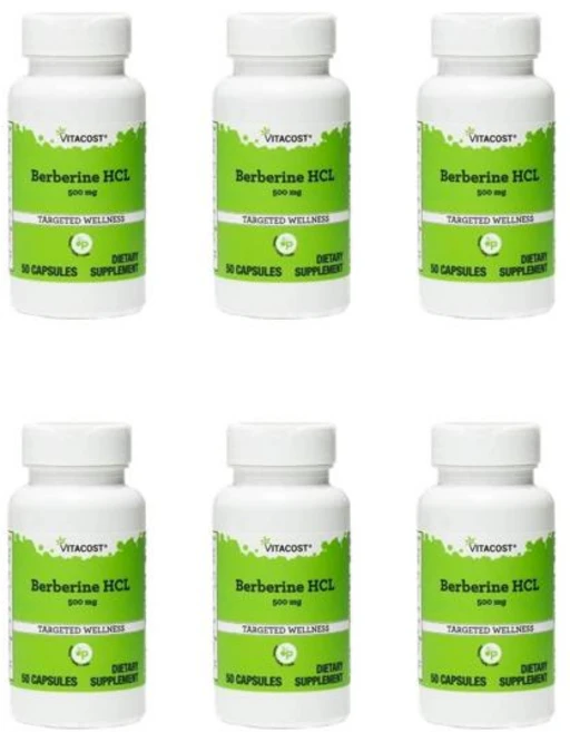 비타코스트 베르베린 HCl 500mg 캡슐, 6개, 50정 - 쿠팡