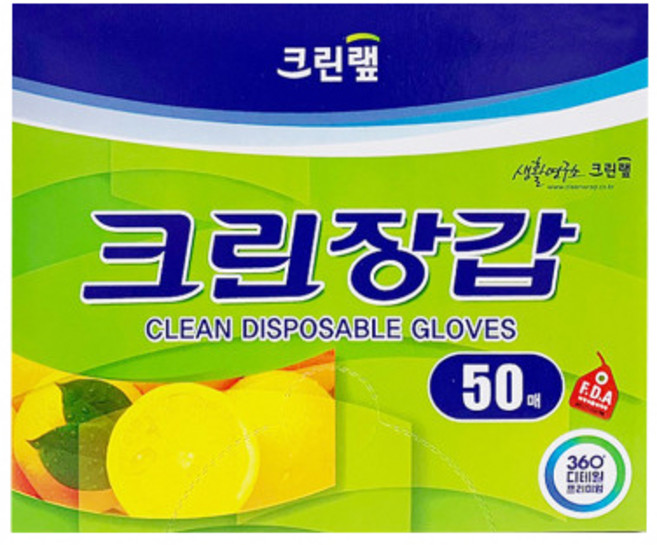 크린랩 크린 장갑 100매, 100개입, 1개
