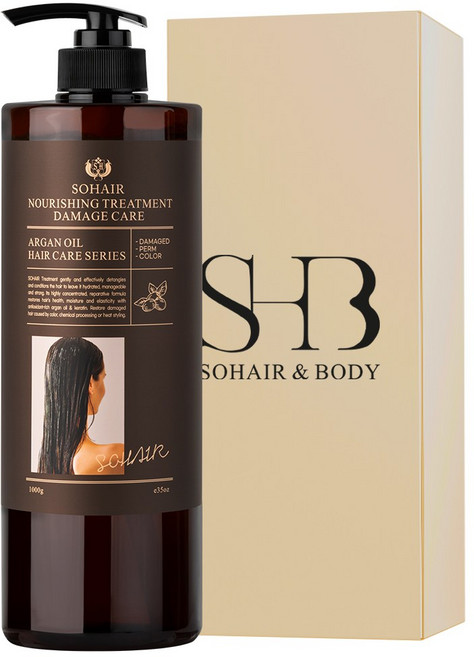 쏘헤어 너리싱 아르간 트리트먼트 데미지케어 대용량 1000g, 1kg, 1개