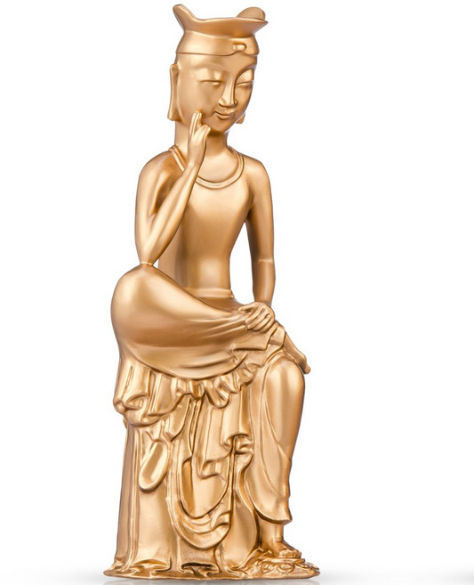 반가사유상 미륵 부처님 국내제작 불상 한국기념품 중앙박물관굿즈, 삼산관 10cm 금색, 1개