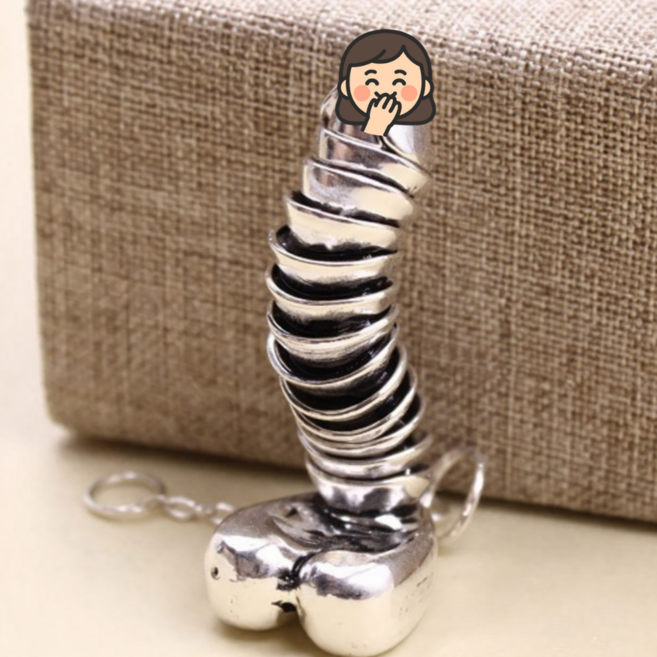 소소센스 고추목걸이 움직이는 펜던트 커플 목걸이 재미 선물 장난 패션 목걸이 남자 여자 공용