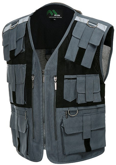 [티뷰크 TA-110] 오토바이조끼 퀵 배달 라이딩 특수조끼 경찰조끼 그레이, 1개, 90