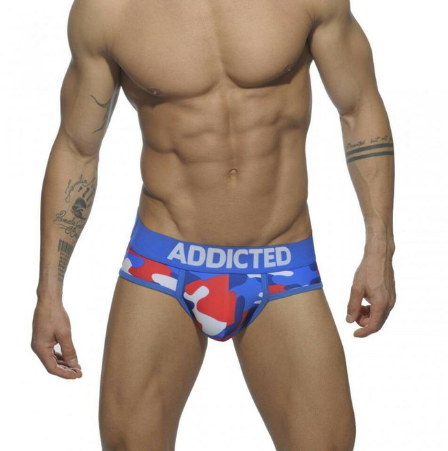 ADDICTED AD經典 拚色迷彩內褲 AD579, S