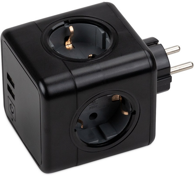 파워큐브V2 오리지널 USB 블랙, 1cm, 1개