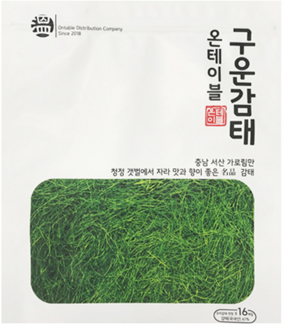 온테이블 구운 조미 감태 1봉 16매, 60g, 1개